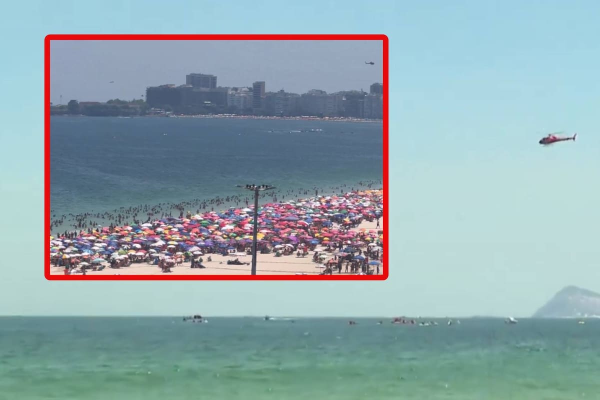 Avión ultraligero cae al mar frente a Copacabana; muere el piloto en Río de Janeiro