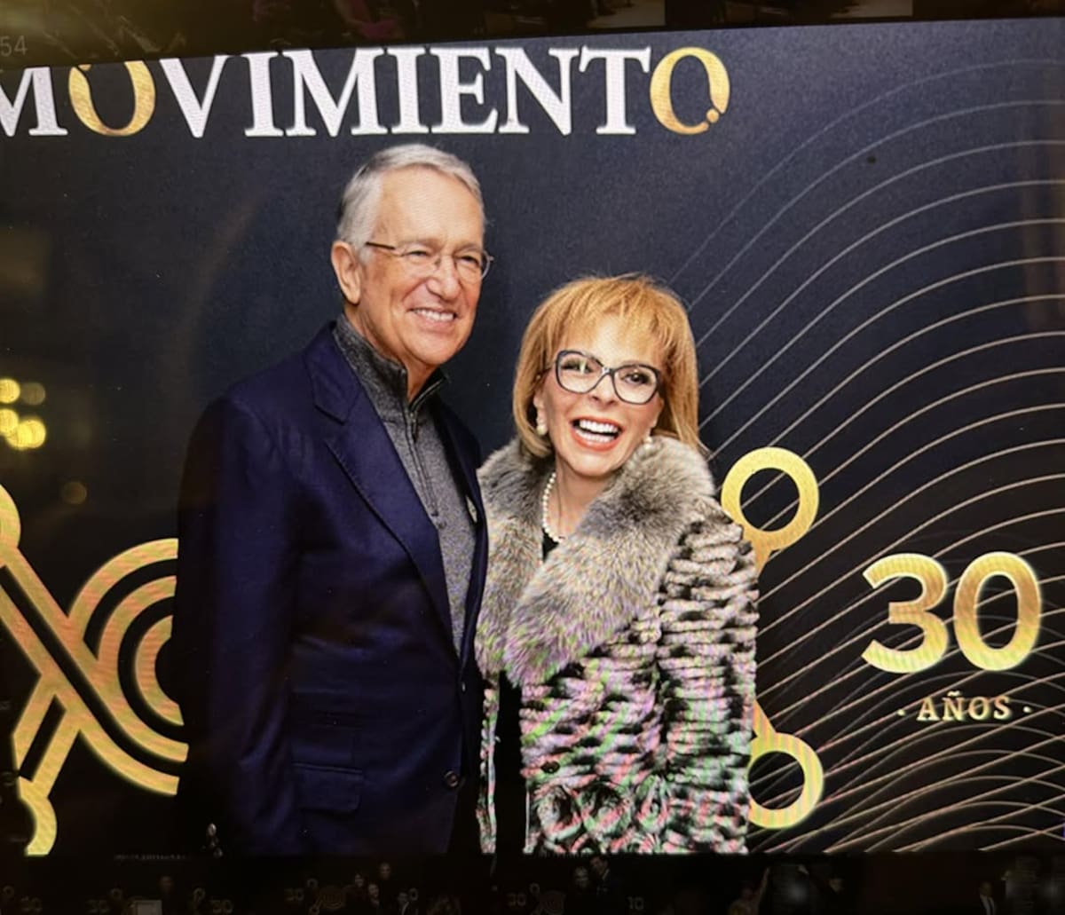 Lolita de la Vega junto a Ricardo Salinas Pliego / Instagram: @lolita.delavega