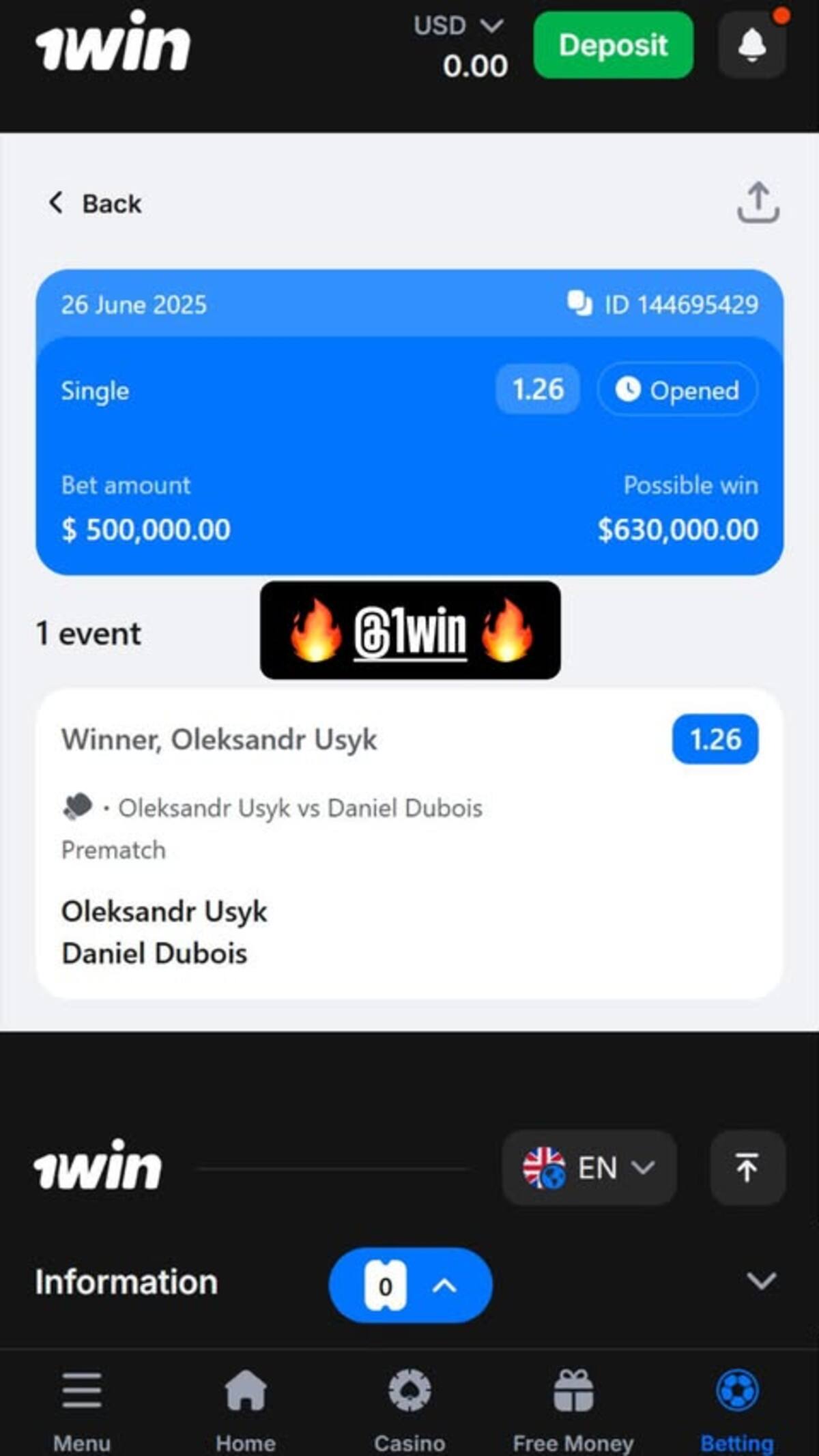 La apuesta la compartió Saúl Álvarez a través de su cuenta de Instagram, @canelo.
