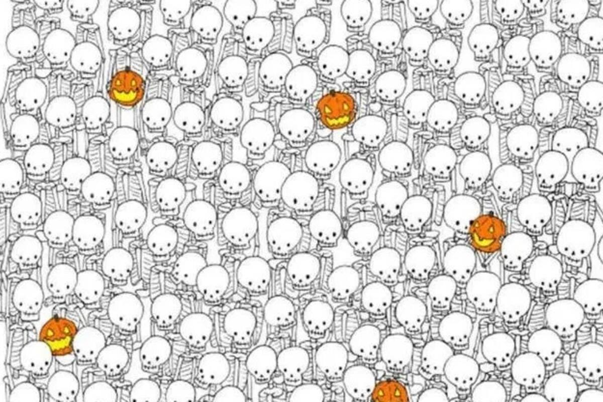 Reto Visual: Encuentra al fantasma entre los esqueletos