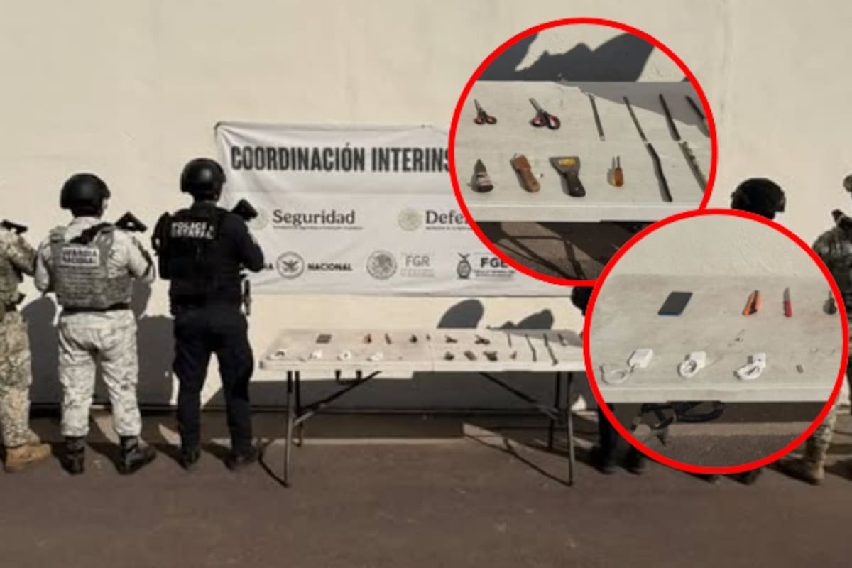 Operativo sorpresa en penal de Aguaruto revela arsenal oculto: decomisan puntas, celular y USB en revisión con Ejército, Marina y Guardia Nacional