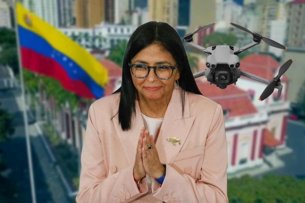 Tras juramentación de Delcy Rodríguez, reportan drones y disparos cerca del Palacio Miraflores, sede de la presidencia de Venezuela
