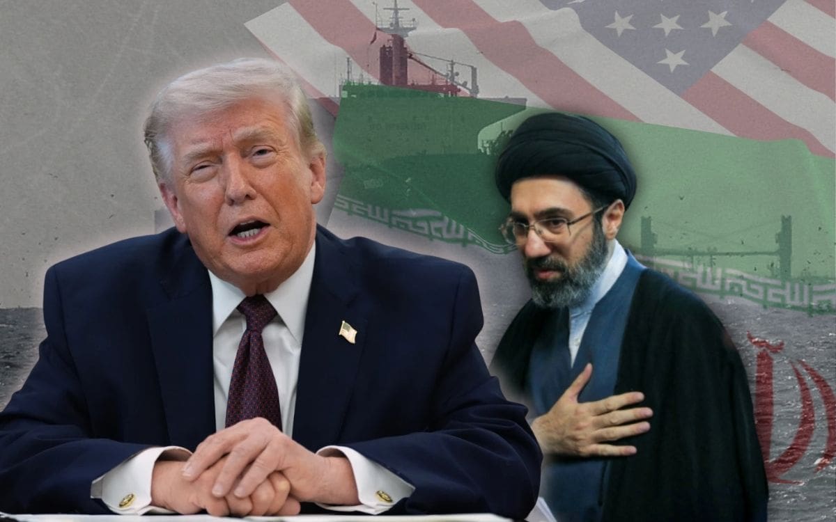 Trump plantea que EEUU e Irán administren juntos el estrecho de Ormuz mientras navieras alertan riesgos y piden claridad tras alto el fuego. | Crédito: REUTERS/AP