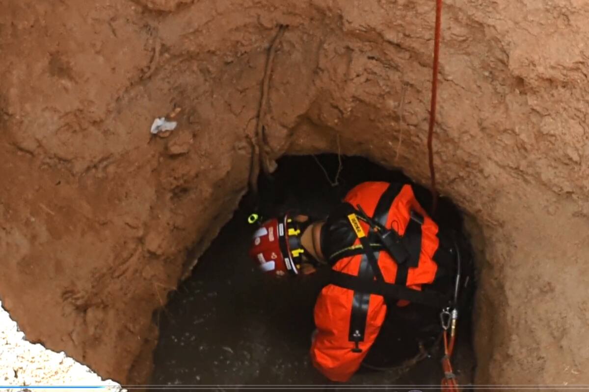 Revelan causa de muerte de hombre caído en socavón; familia no lo ha identificado