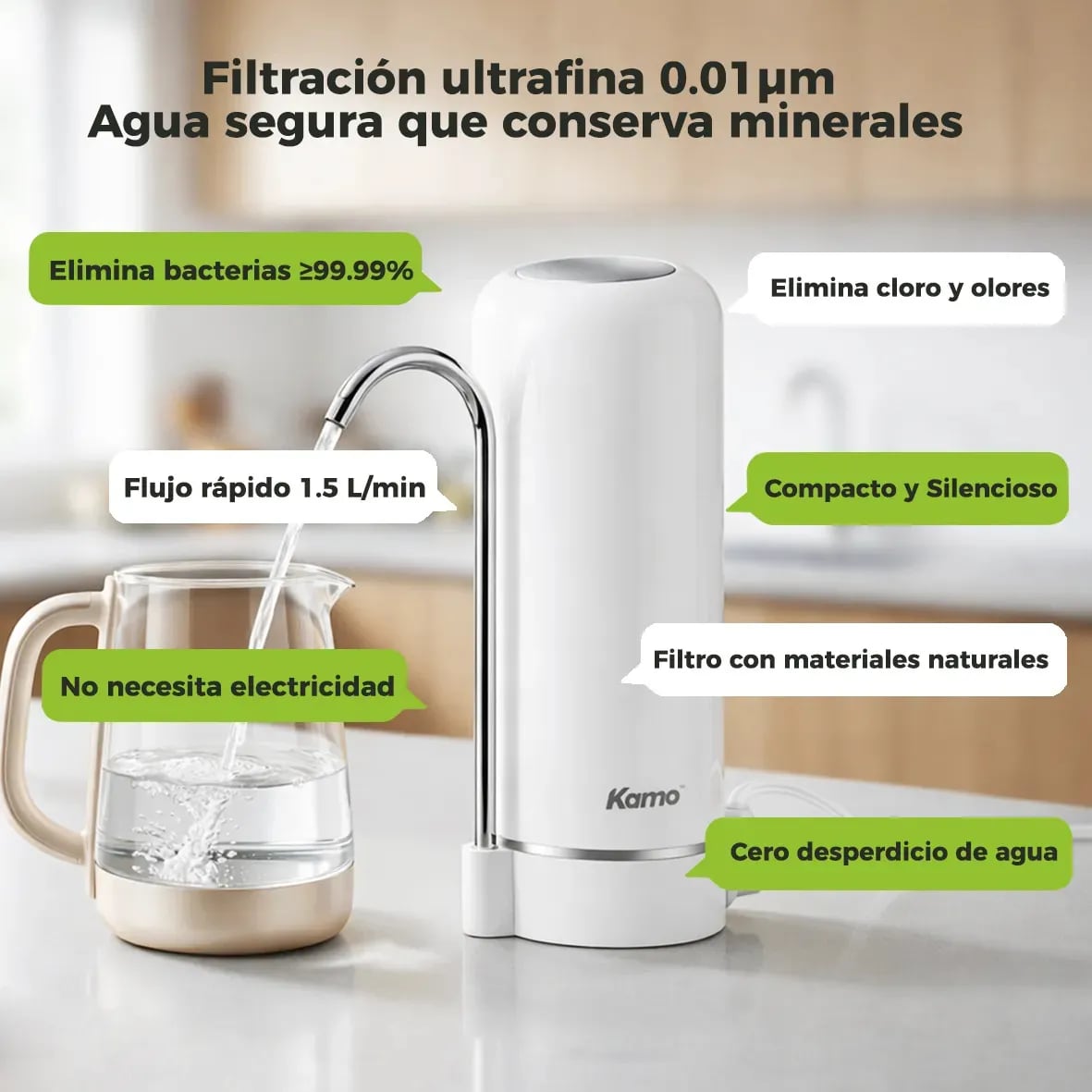 Purificador de agua para mesa de cocina | Mercado Libre