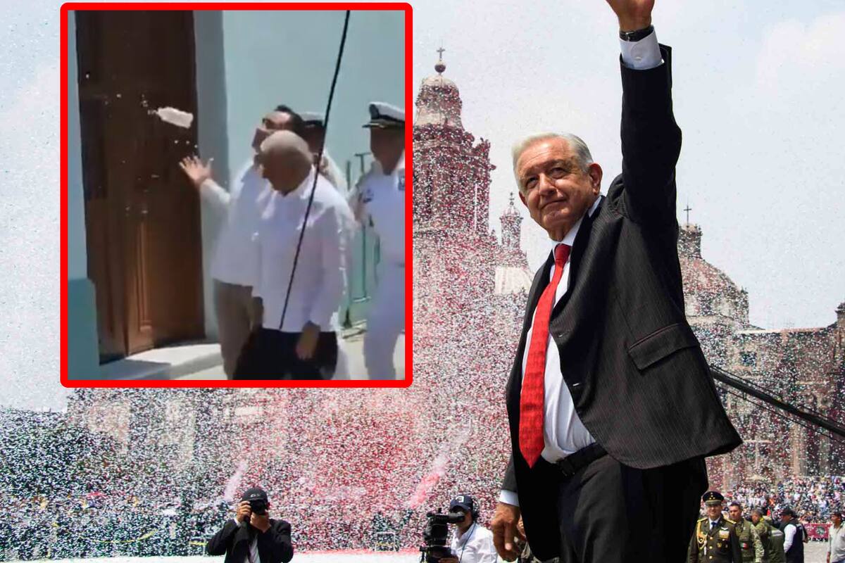 Me lanzaron botella porque están enojados porque ya no hay corrupción, dijo AMLO tras agresión de trabajadores del Poder Judicial