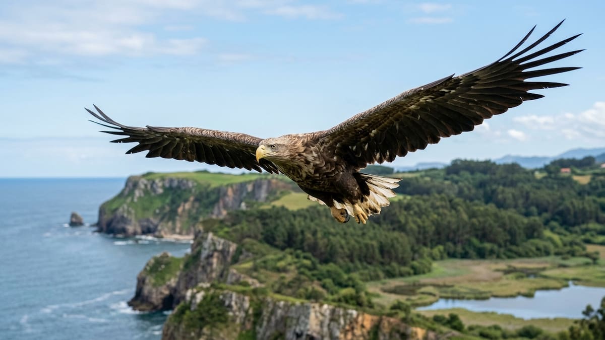 En 2021 comenzaron a liberar en España al pigargo europeo, un águila de casi 3 metros de envergadura, pero cinco años después su regreso ya tiene cuatro crías y una polémica científica que enfrenta a conservacionistas