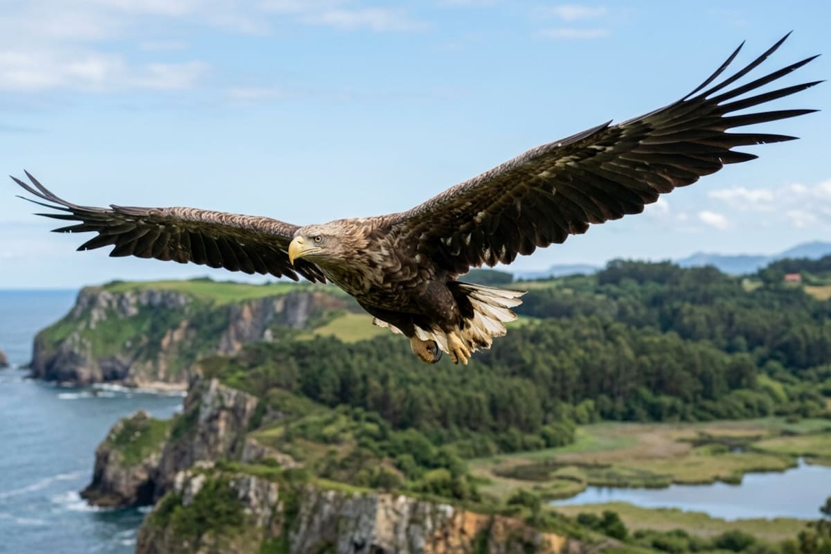 En 2021 comenzaron a liberar en España al pigargo europeo, un águila de casi 3 metros de envergadura, pero cinco años después su regreso ya tiene cuatro crías y una polémica científica que enfrenta a conservacionistas