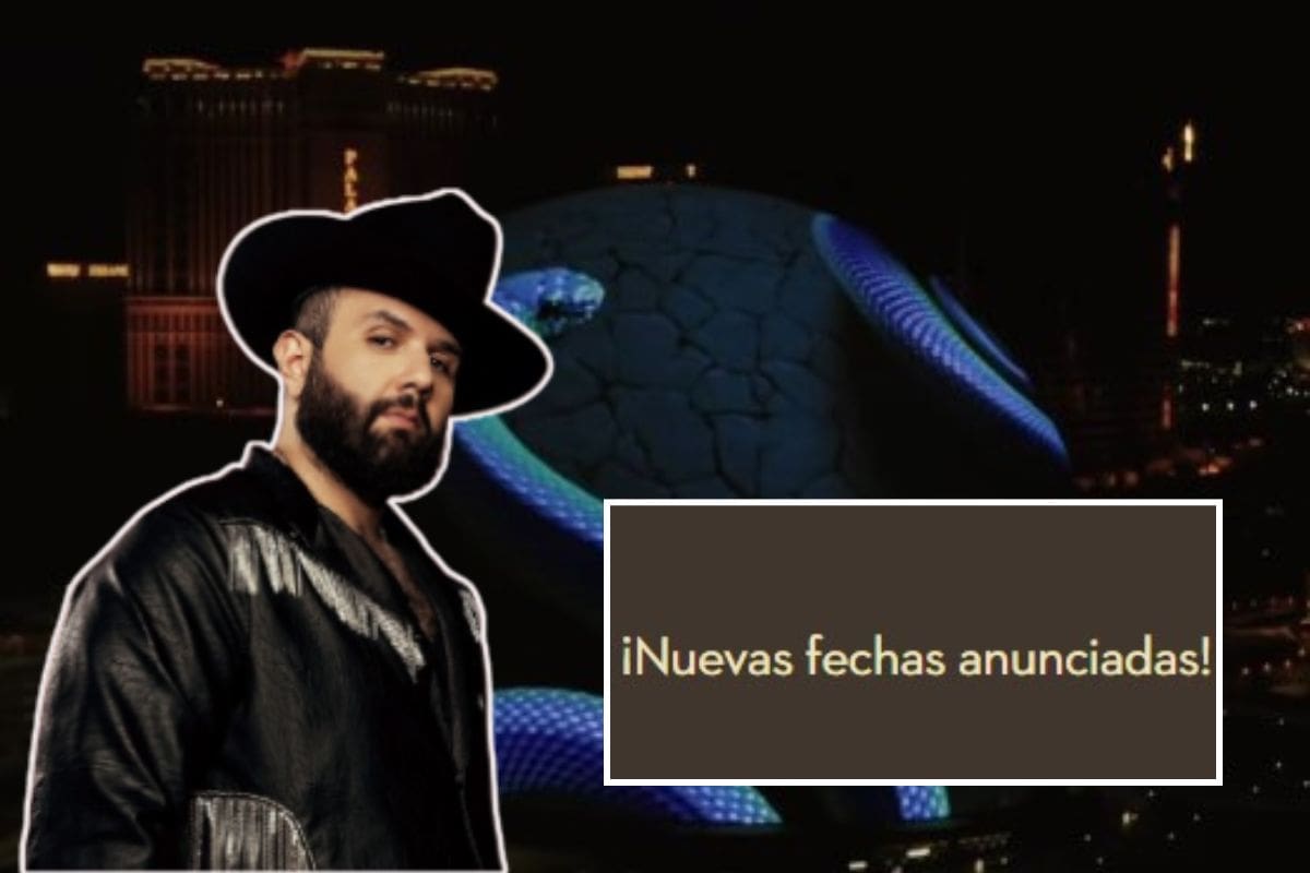 Carín León anuncia nuevas fechas para su presentación en The Sphere de Las Vegas ¿Cuándo inicia la preventa?