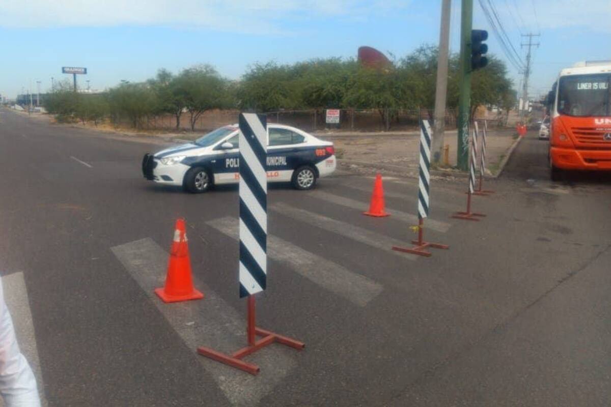 Tramo del bulevar Paseo Río Sonora cerrado por reparación de drenaje