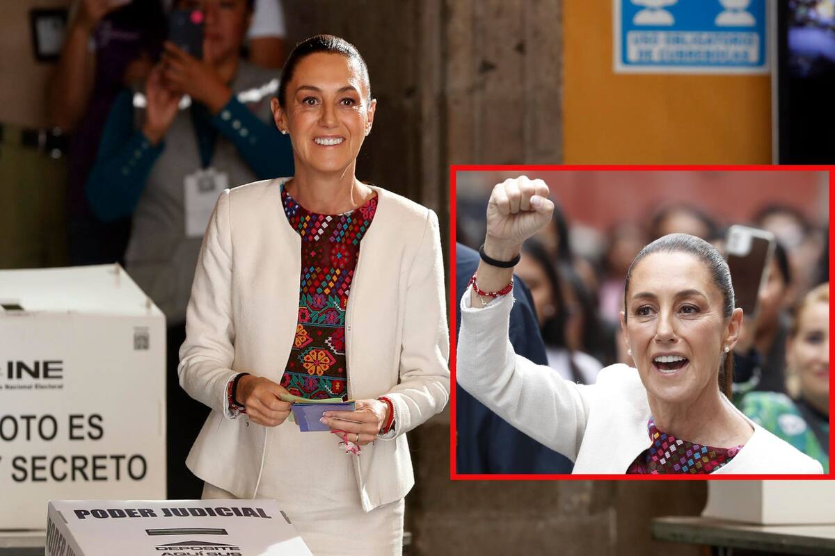 Claudia Sheinbaum emite su voto por miembros del Poder Judicial