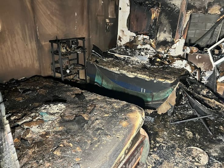 Incendio deja daños totales en casa de SLRC