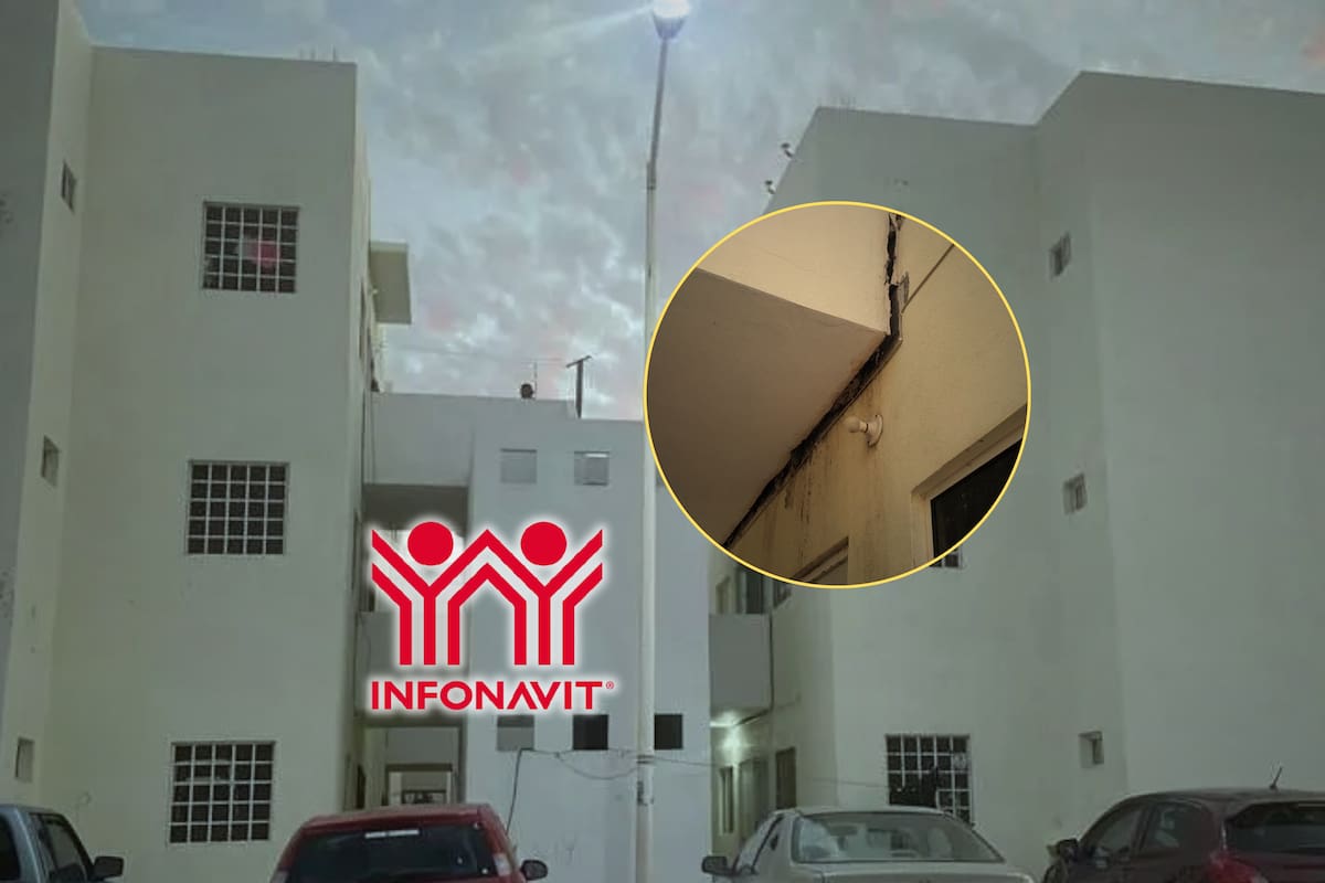 Un edificio del Infonavit se está deteriorando entre grietas y filtraciones a pocos años de haber sido entregado a las familias, quienes ahora corren el riesgo de perder su vivienda y continuar pagando el crédito por la falta de soluciones del instituto