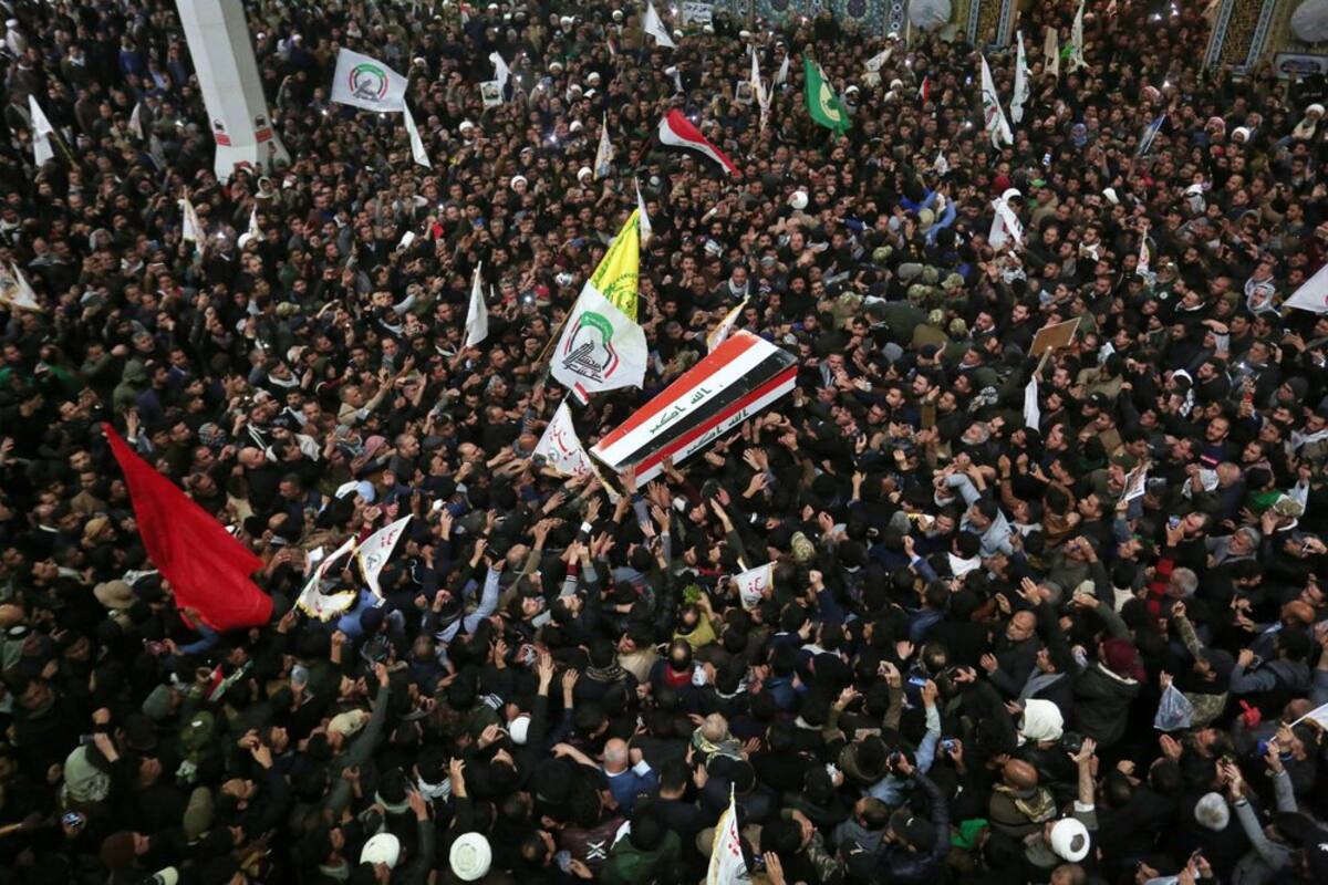 Lanzan cohetes sobre Irán durante el funeral del general Qassem Soleimani