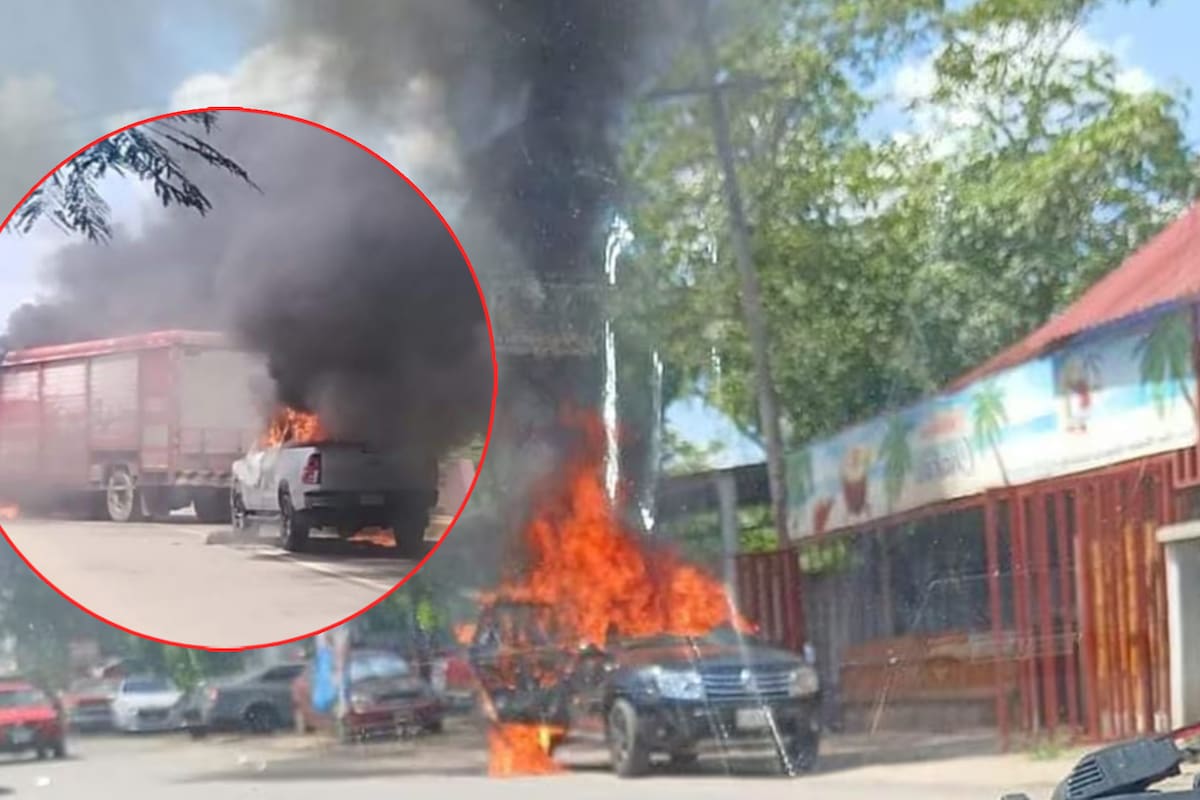 ¿Qué pasa en Tabasco? Reportan comercios y autos incendiados