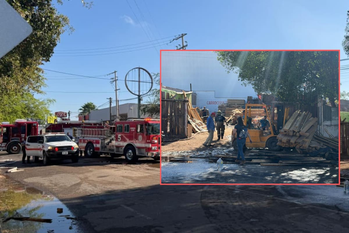 Incendio en maderera de CO deja daños materiales