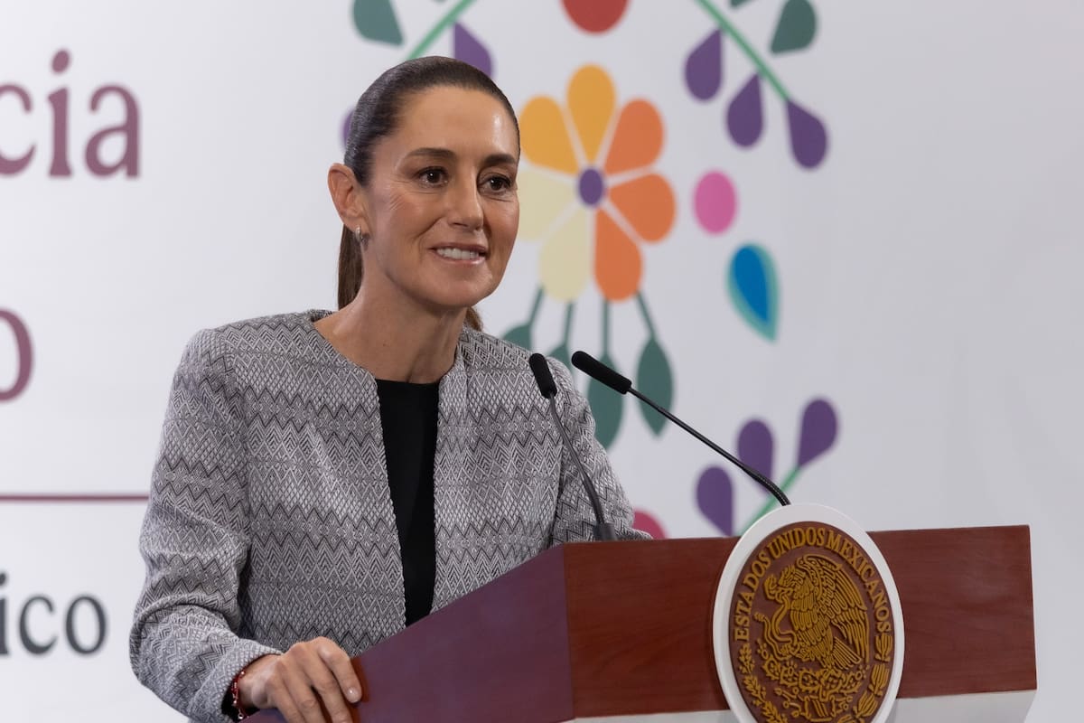 La presidenta Claudia Sheinbaum Pardo en su "Conferencia del Pueblo" del 5 de junio del 2025. | Crédito: Presidencia