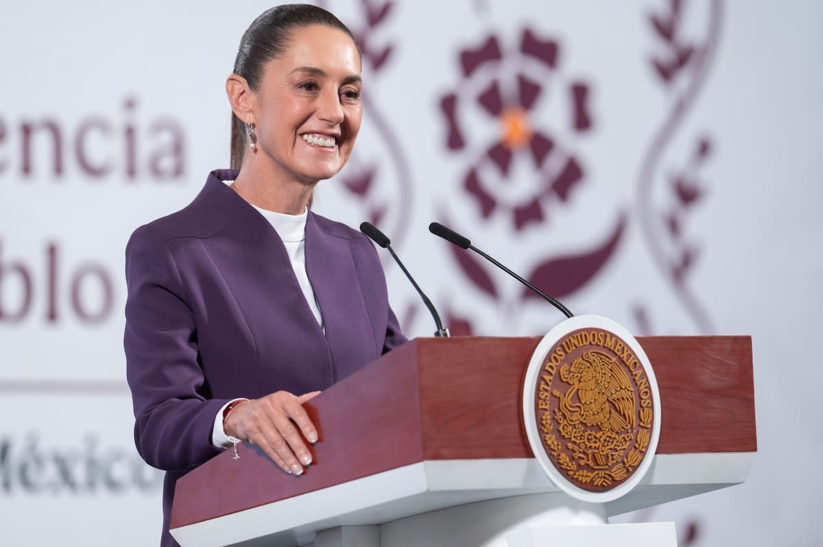 La presidenta Claudia Sheinbaum Pardo en su "Mañanera del Pueblo" del 4 de marzo del 2025. | Crédito: Presidencia
