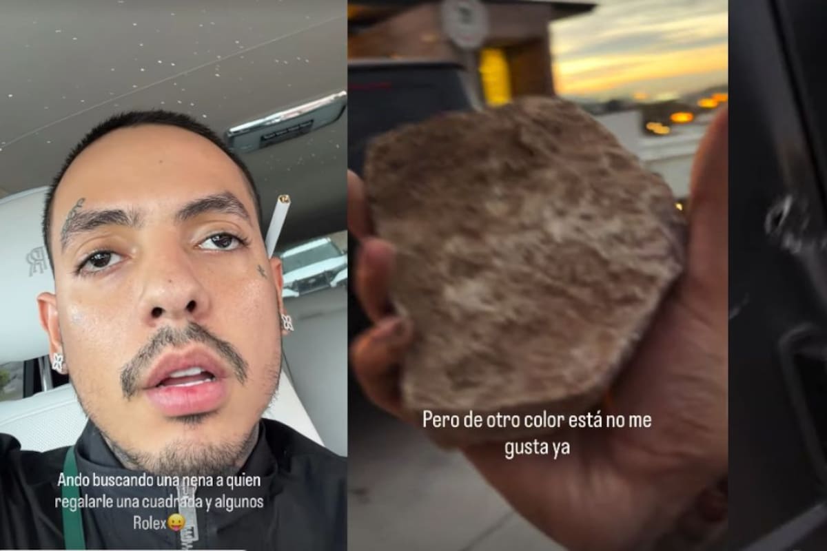 Natanael Cano agarra a piedradas a su Mercedes-AMG porque ya no le gusta el color