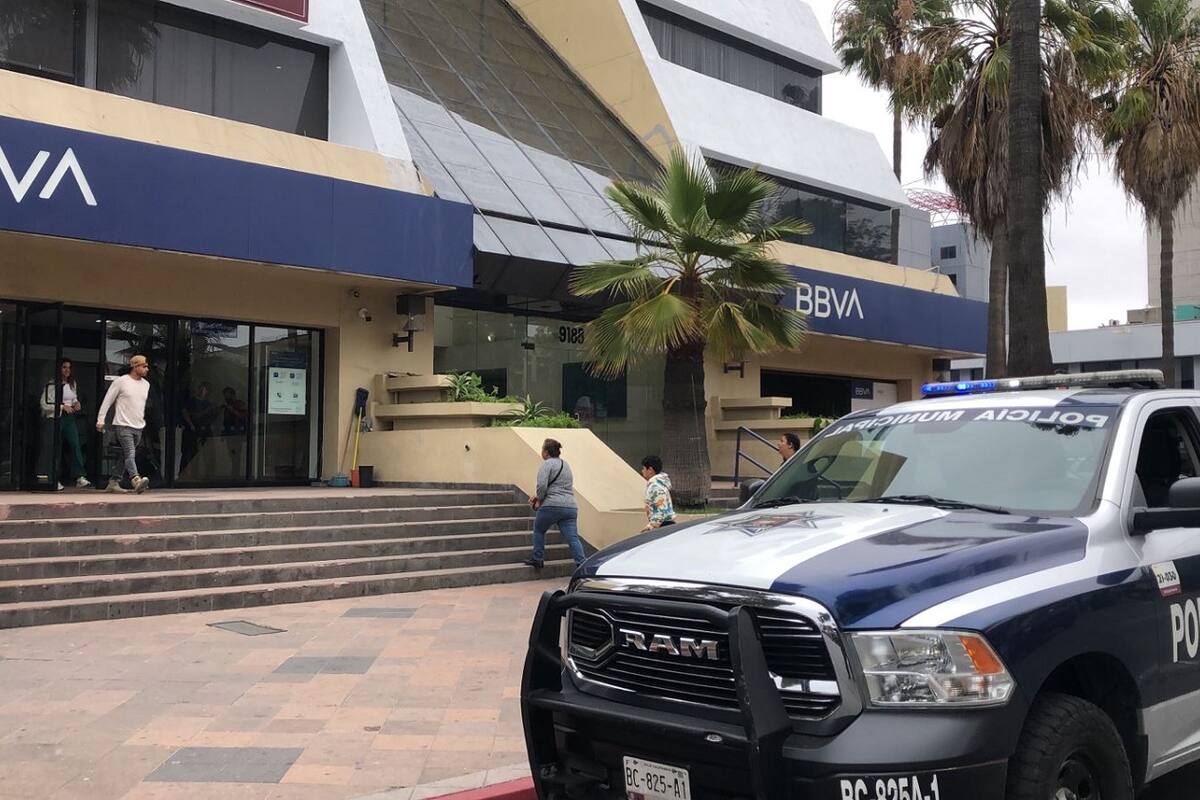 Policía Municipal de Tijuana refuerza vigilancia en bancos
