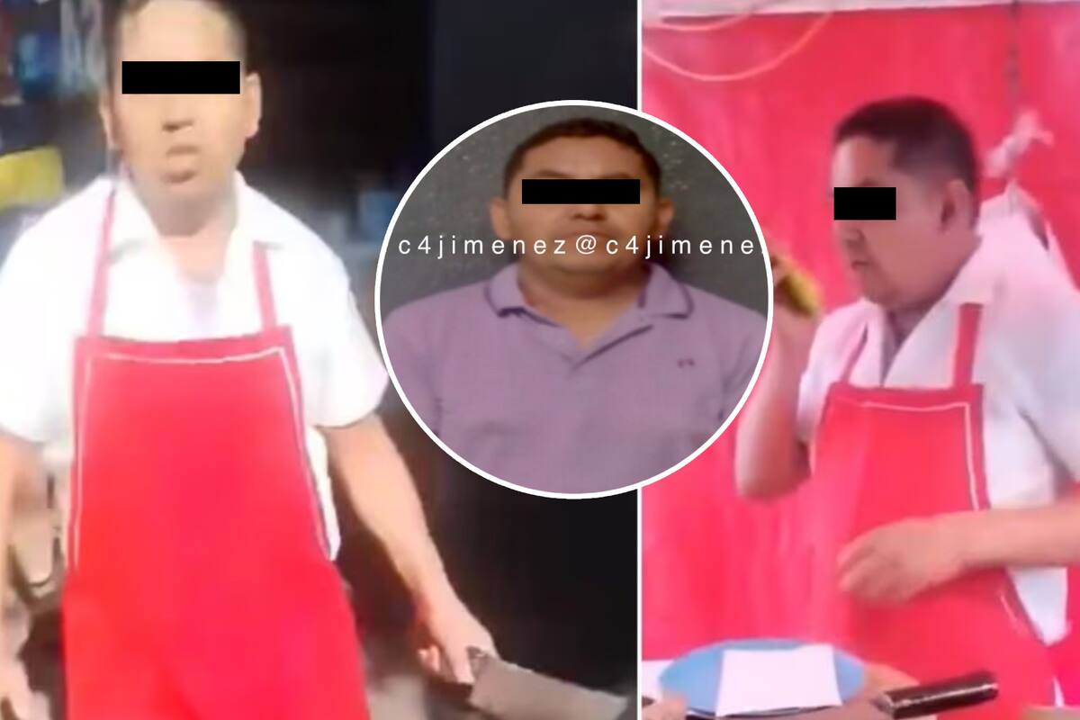 Arrestan a viral taquero “secuestrador” que amenazó a mujer en su puesto con un cuchillo