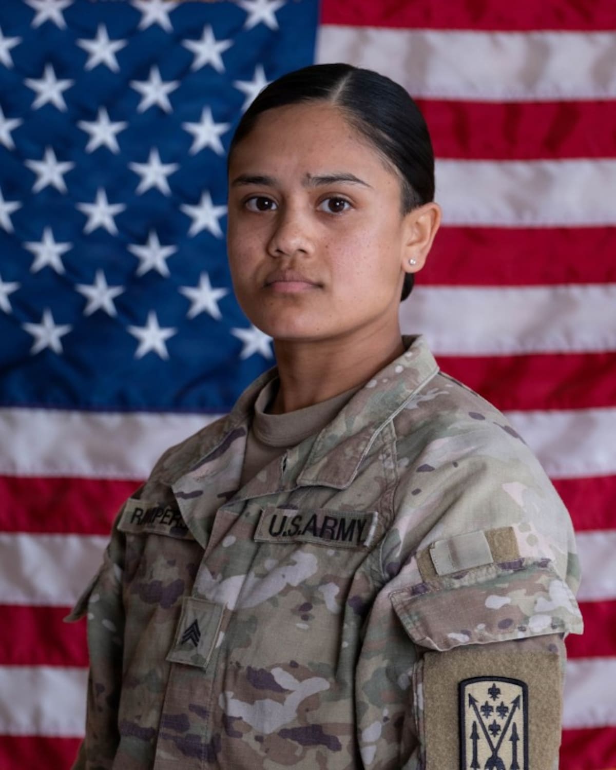 La sargento Angel S. Rampersad, de 28 años. | Foto: 10th Army Air and Missile Defense Command Public Affairs