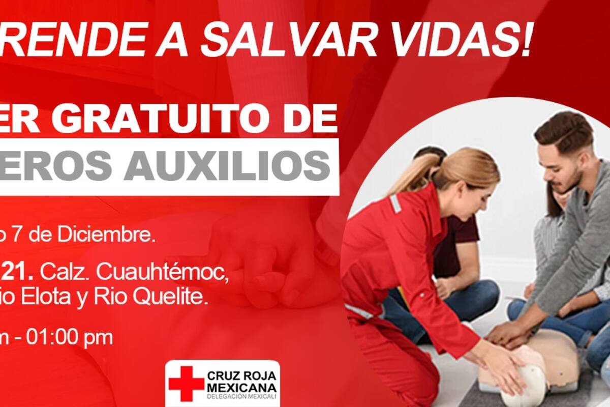 Prepara Cruz Roja taller de primeros auxilios para ciudadanos