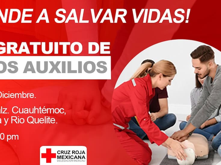 Prepara Cruz Roja taller de primeros auxilios para ciudadanos