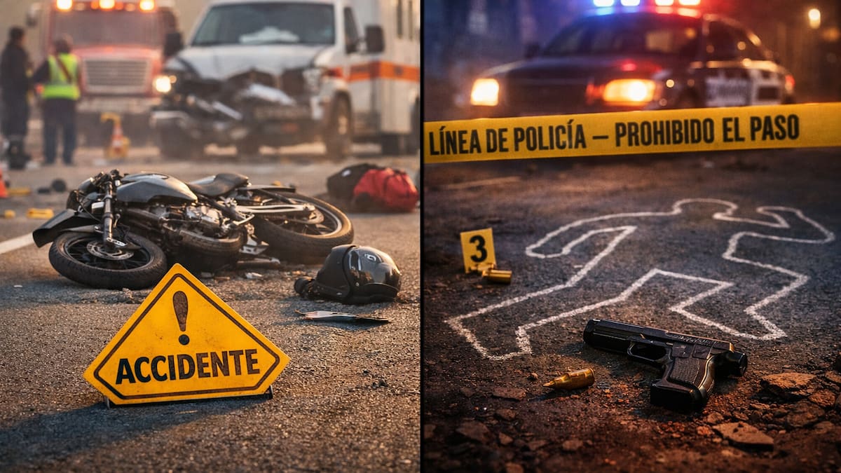 Accidentes y homicidios fueron las principales causas de muerte entre adolescentes y jóvenes en México durante 2025, según cifras preliminares del Inegi incluidas en las Estadísticas de Defunciones Registradas