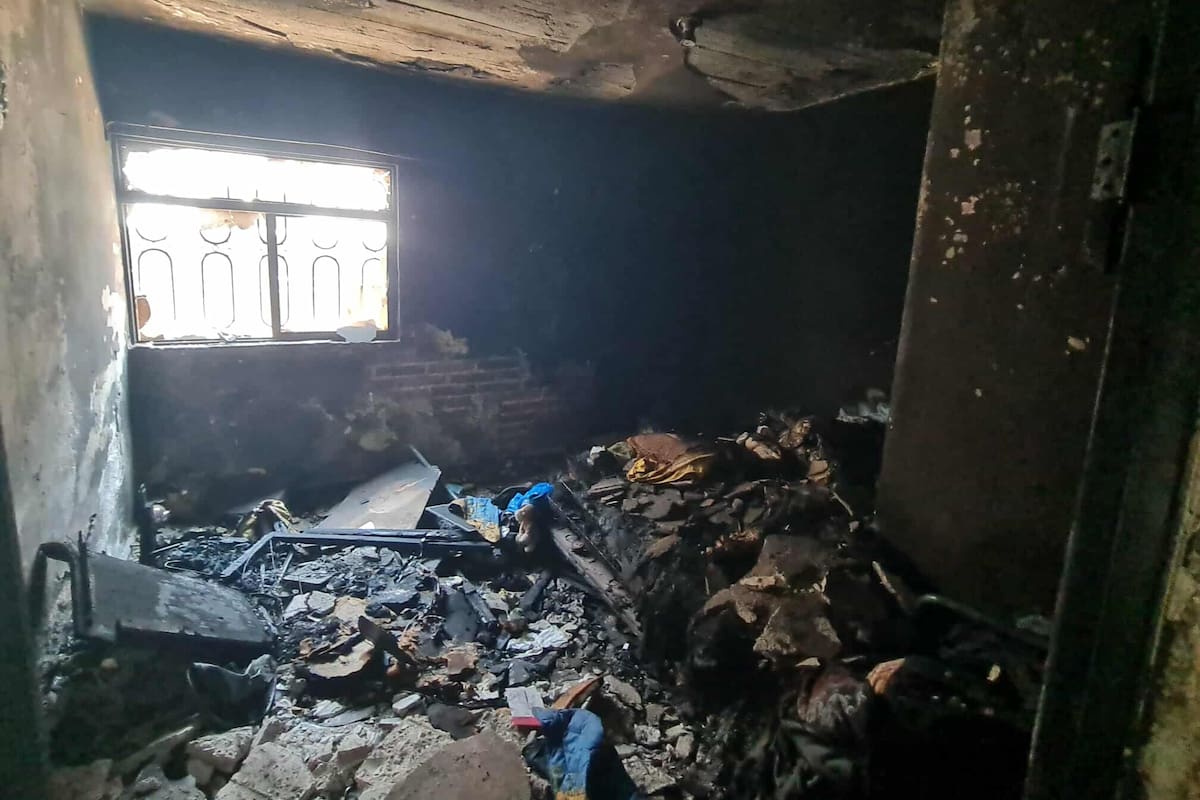 Policía Municipal rescata a hombre de incendio en la colonia Palo Verde