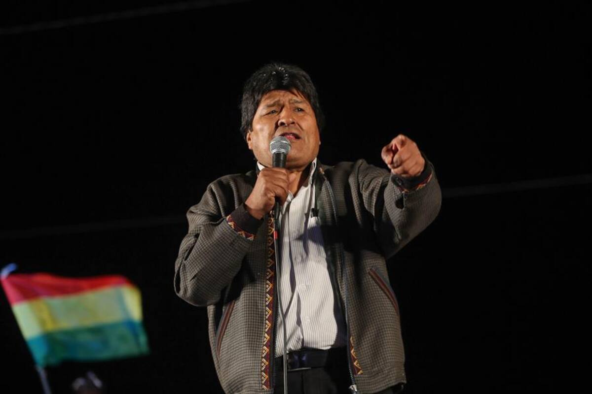 Evo Morales busca diálogo para la paz en Bolivia