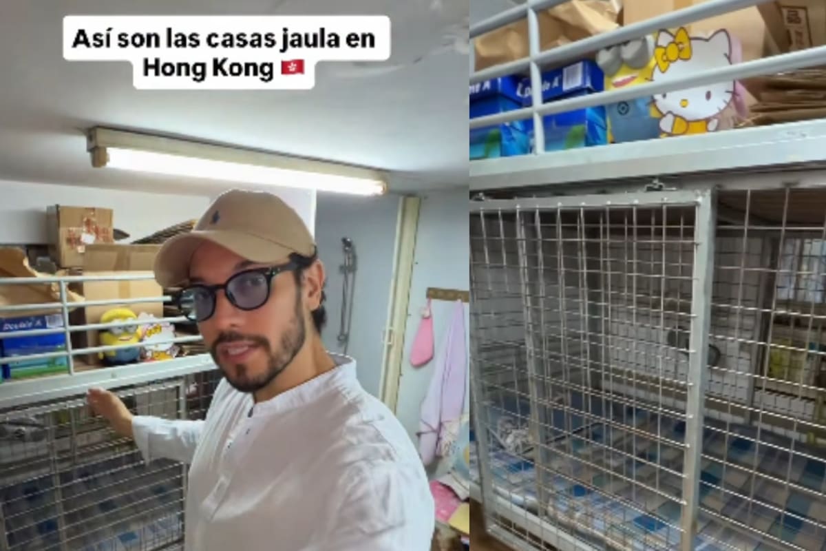 Creador de contenido muestra por dentro las famosas “casas jaula” de Hong Kong y genera impacto en redes