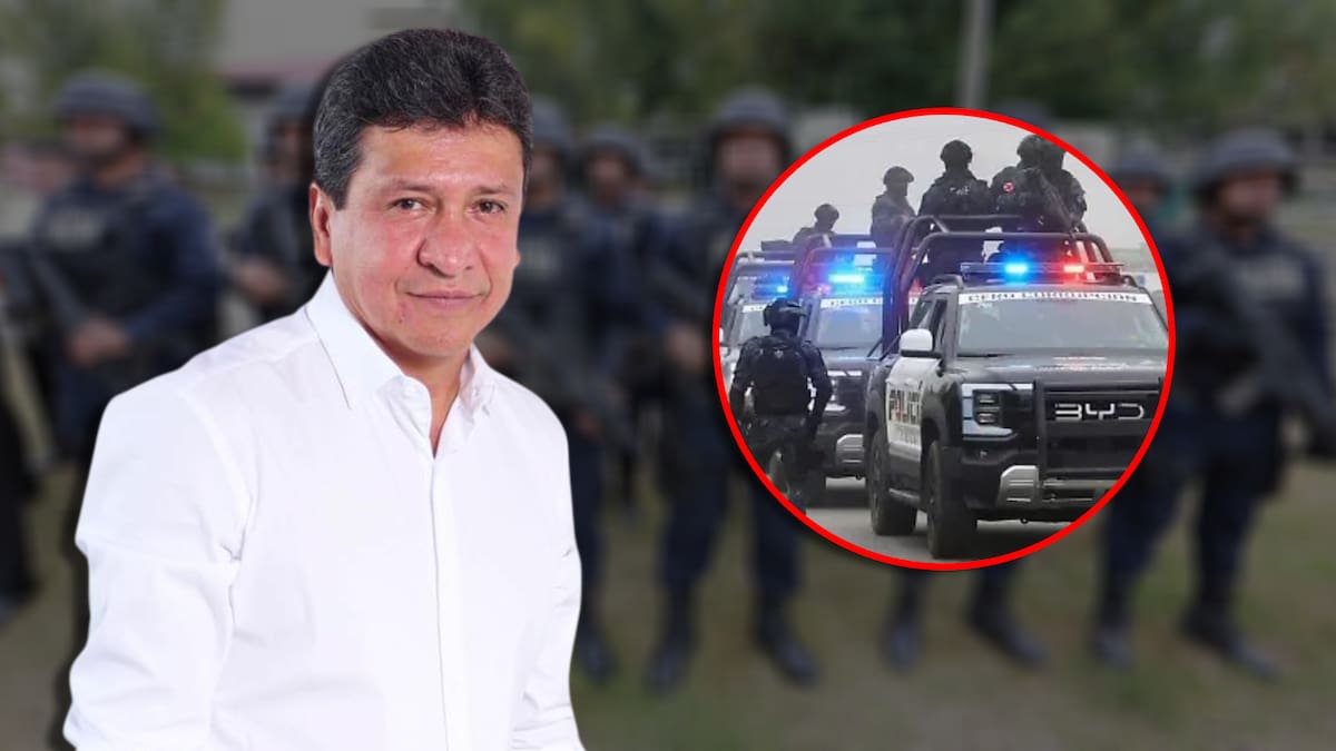 Tras años de ausencia, exalcalde de Chiapas reaparece en público escoltado de elementos de la Policía Estatal como equipo de seguridad personal