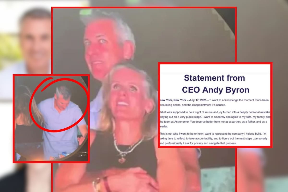 ¿Andy Byron, CEO de Astronomer, se disculpa pero culpa a Coldplay por exponer su infidelidad? La empresa asegura que la viral disculpa es falsa