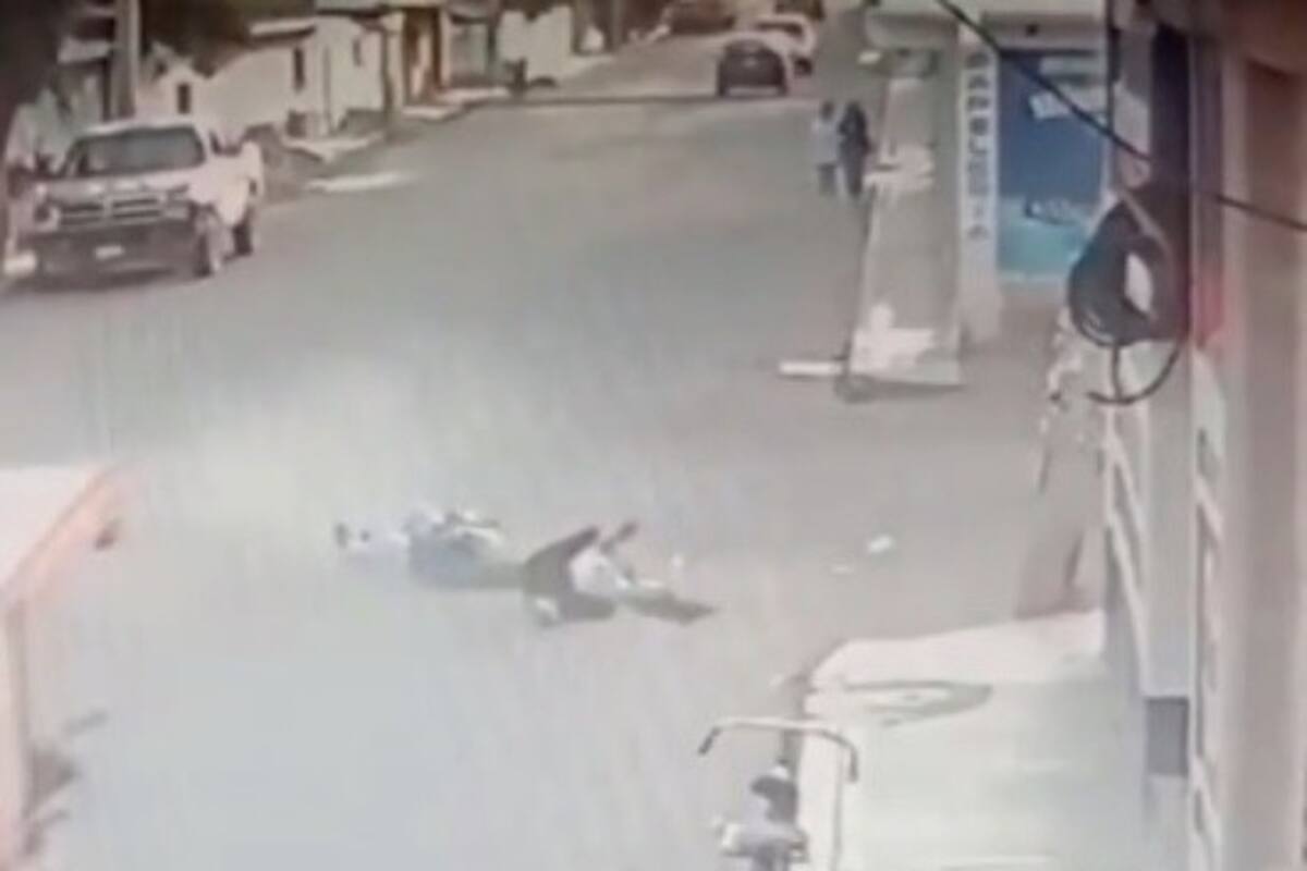 VIDEO: Perros corriendo derriban a dos mujeres en plena Calle