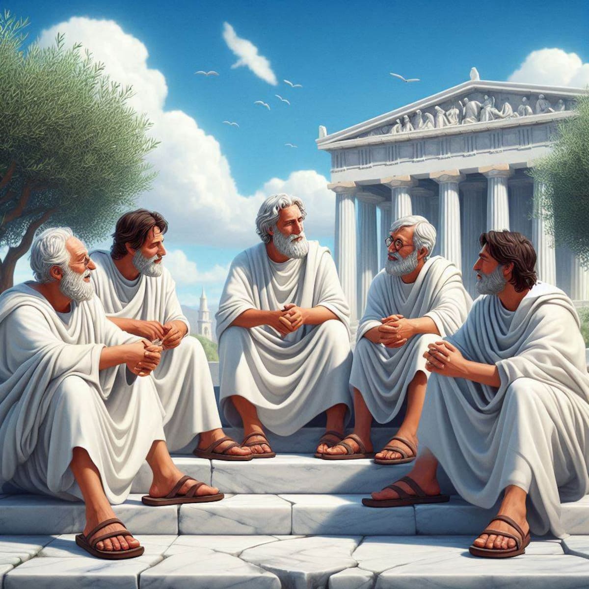 El origen de la democracia yace en la Antigua Grecia.