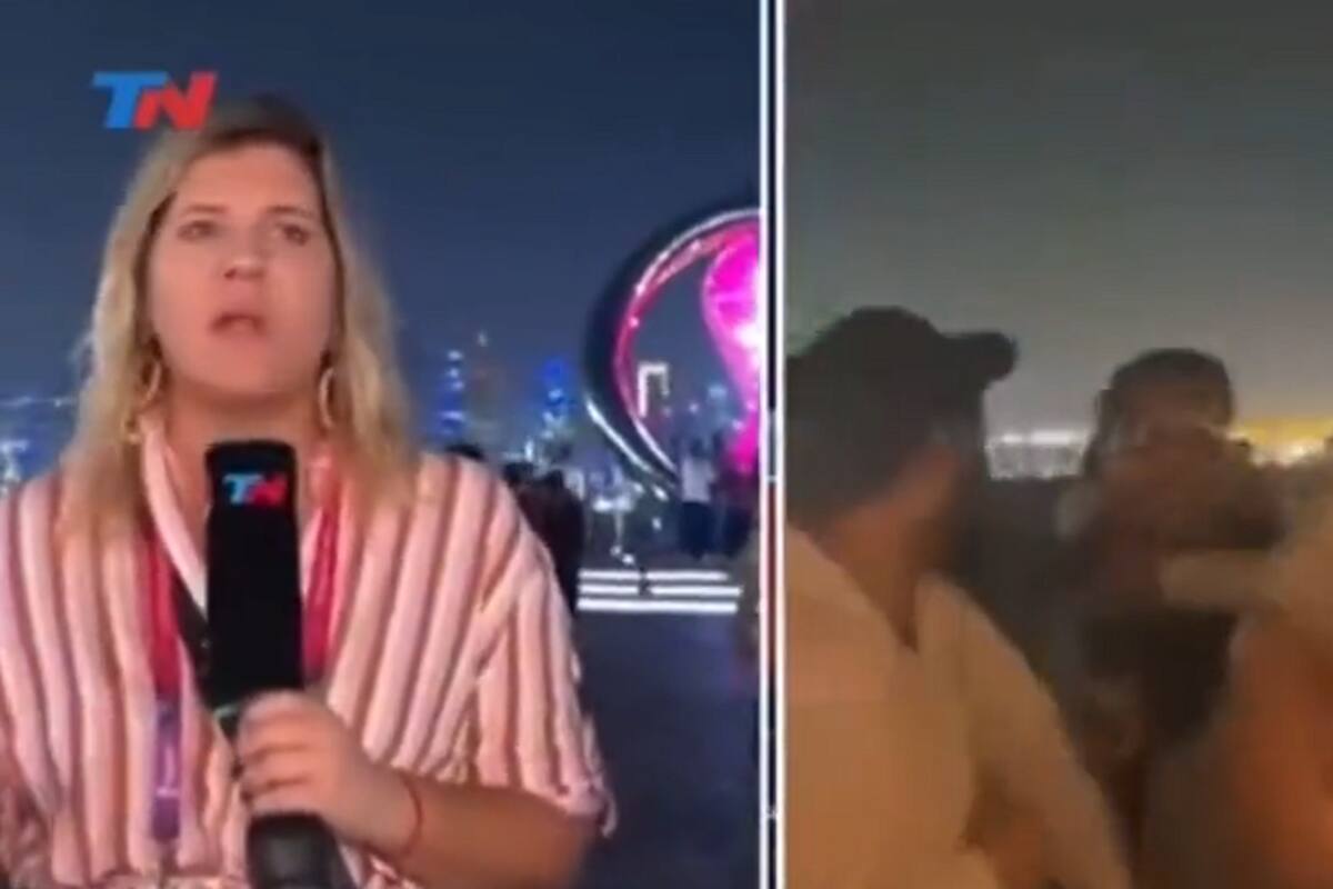 VIDEO: Periodista argentina asegura que le robaron mientras transmitía en vivo en Qatar