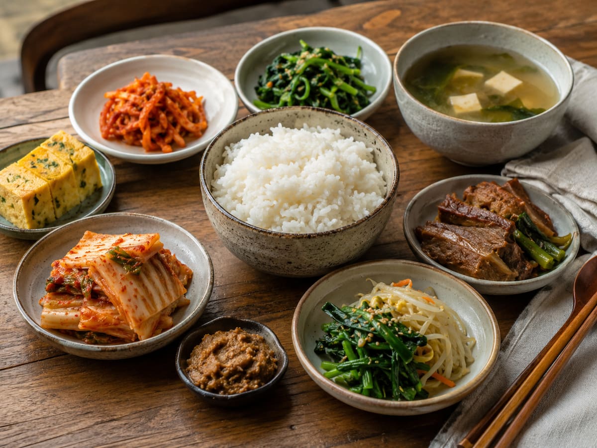 Del maíz crujiente al arroz tostado un viaje por los sabores matutinos de México y Corea del Sur, donde los chilaquiles, huevos y birria comparten la mesa del amanecer con el kimchi, el nurungji y el haejang-guk