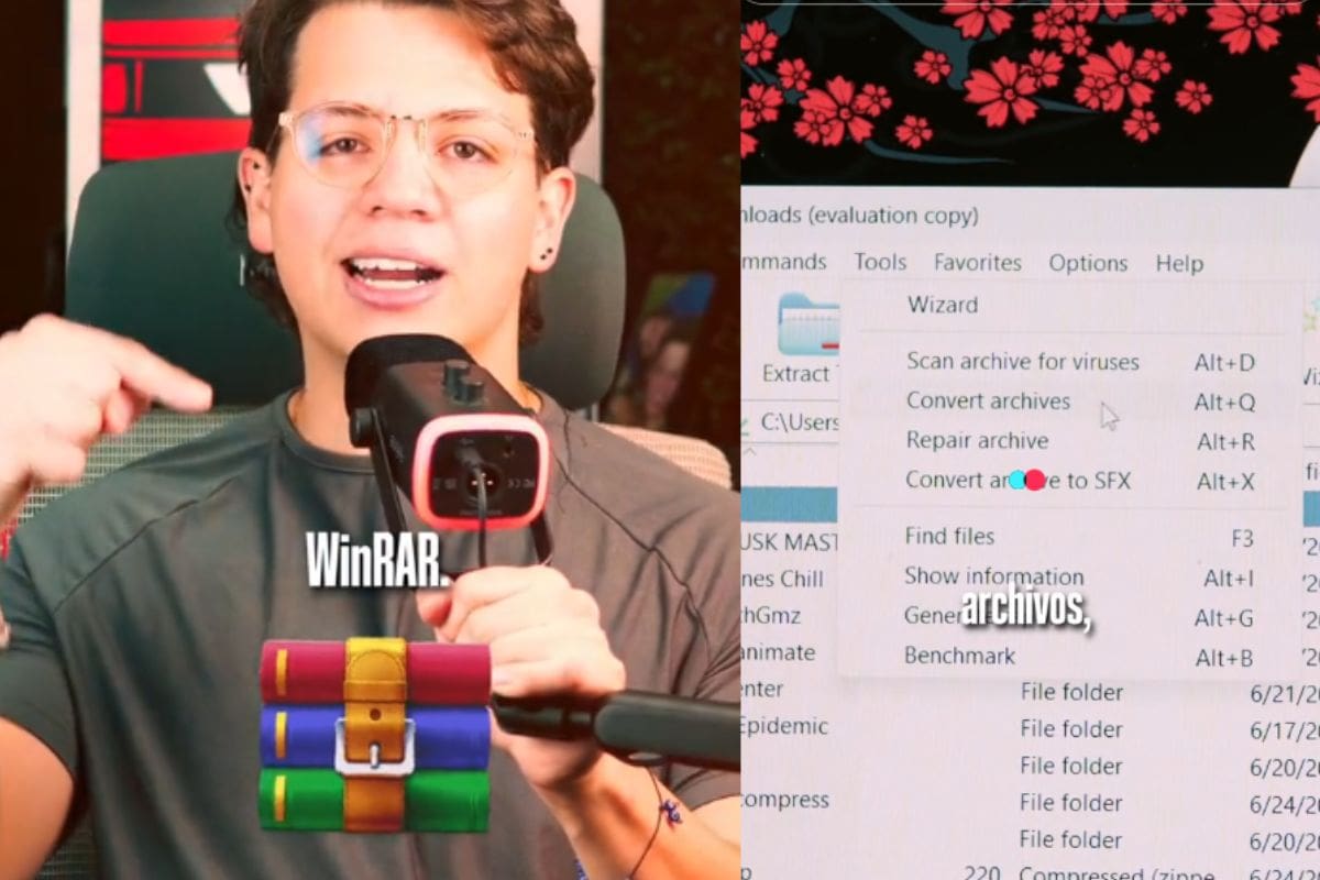 Tiktoker paga la licencia de WinRar y revela qué beneficios tiene