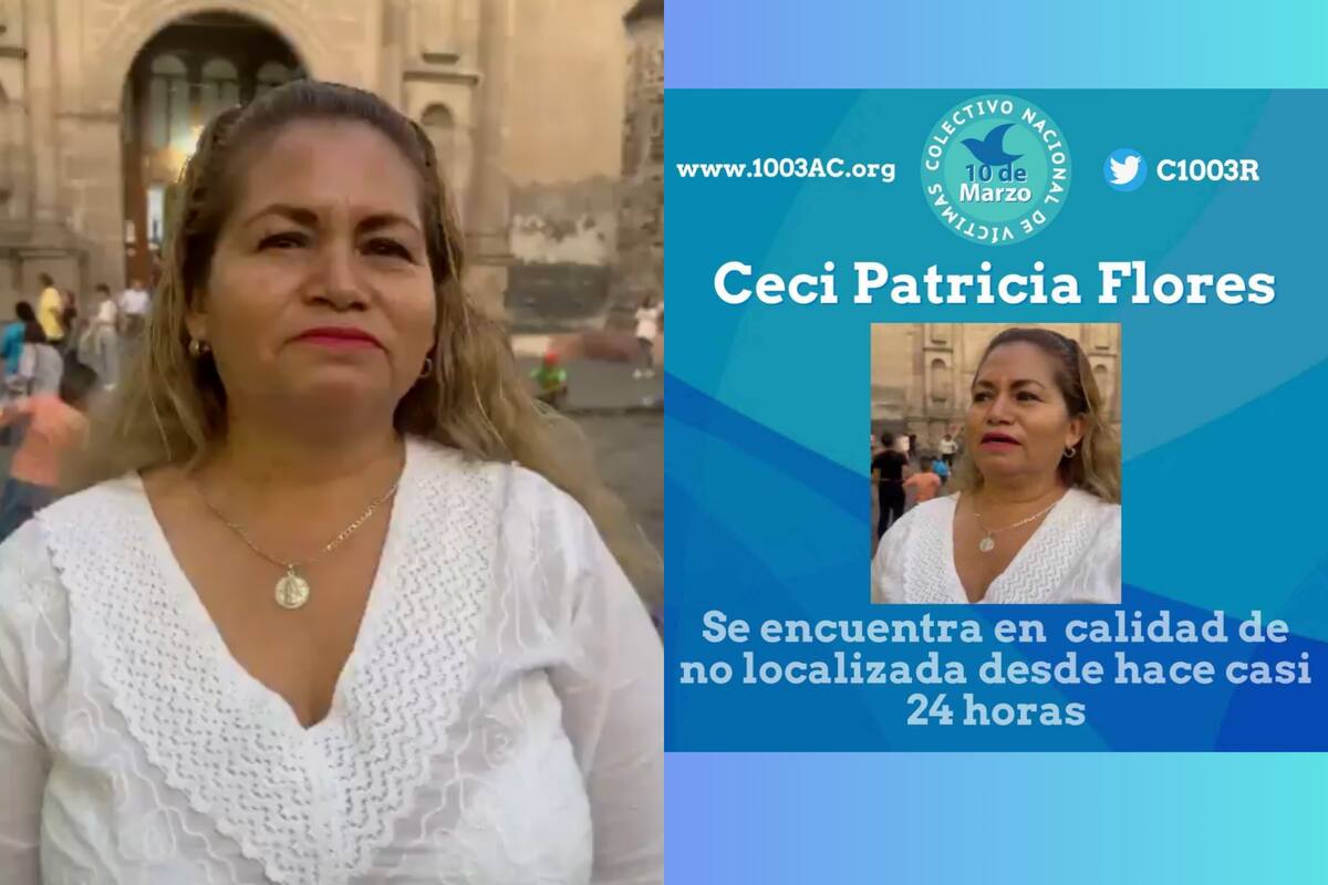 Reportan desaparición de la madre buscadora Ceci Flores, líder del colectivo de Sonora