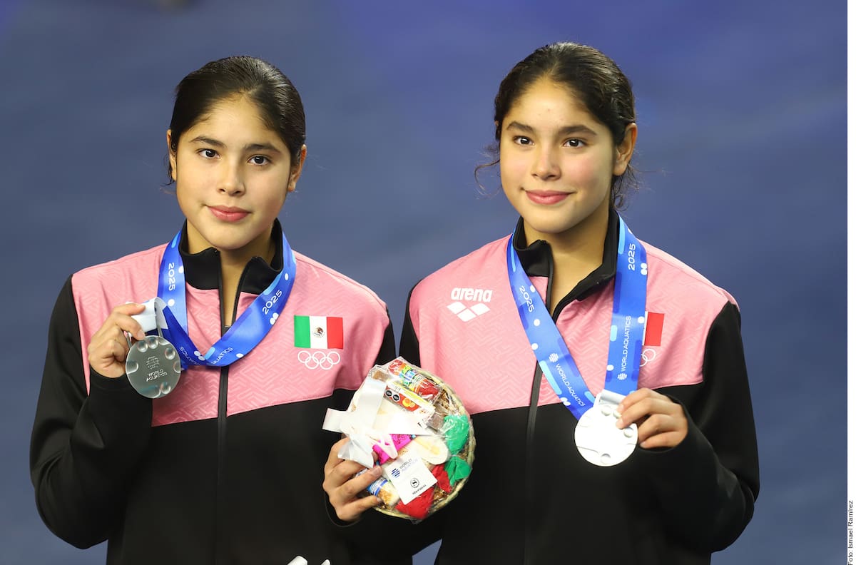 Las gemelas Cueva: Lía y Mía, ya figuran como las mejores clavadistas del mundo. (Archivo GH)