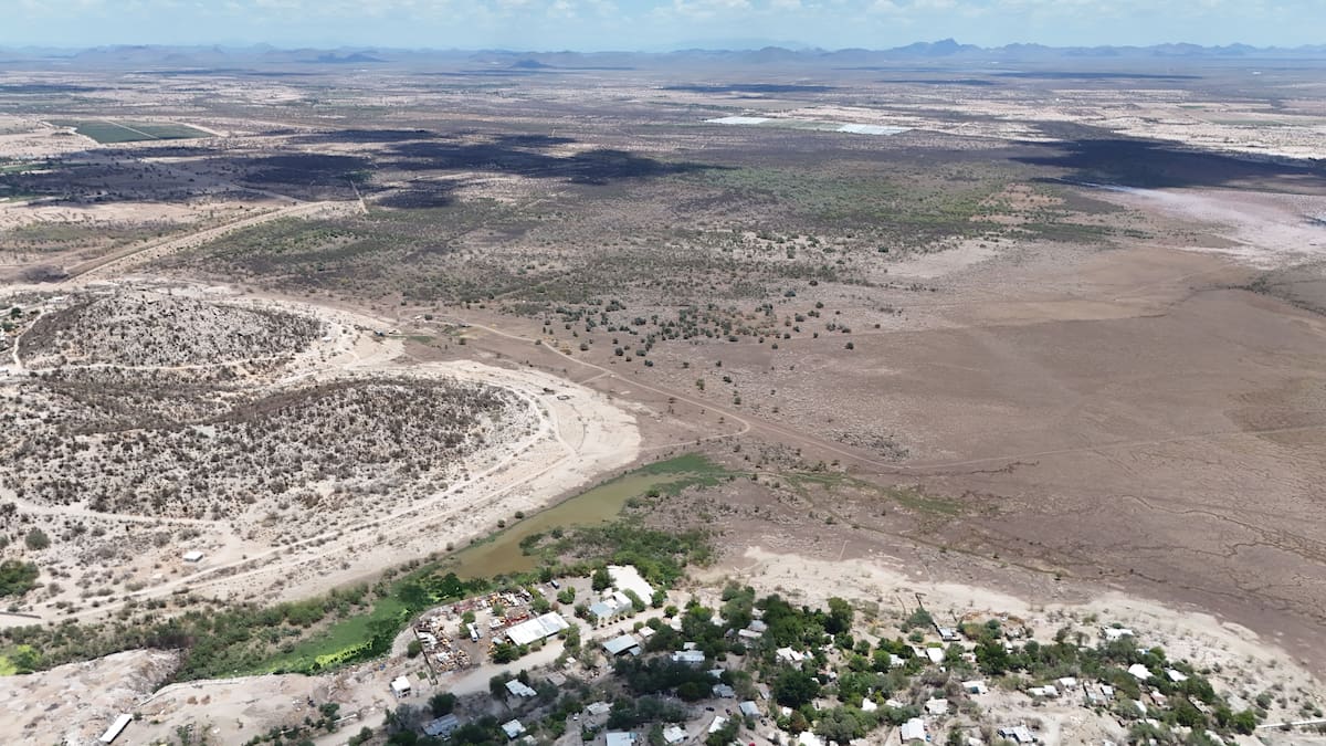 A pesar de las lluvias extraordinarias en el cauce del Río Sonora, la presa Abelardo L. Rodríguez, en Hermosillo, sigue sin captar suficiente agua. | Crédito: Juan Hernández (GH)