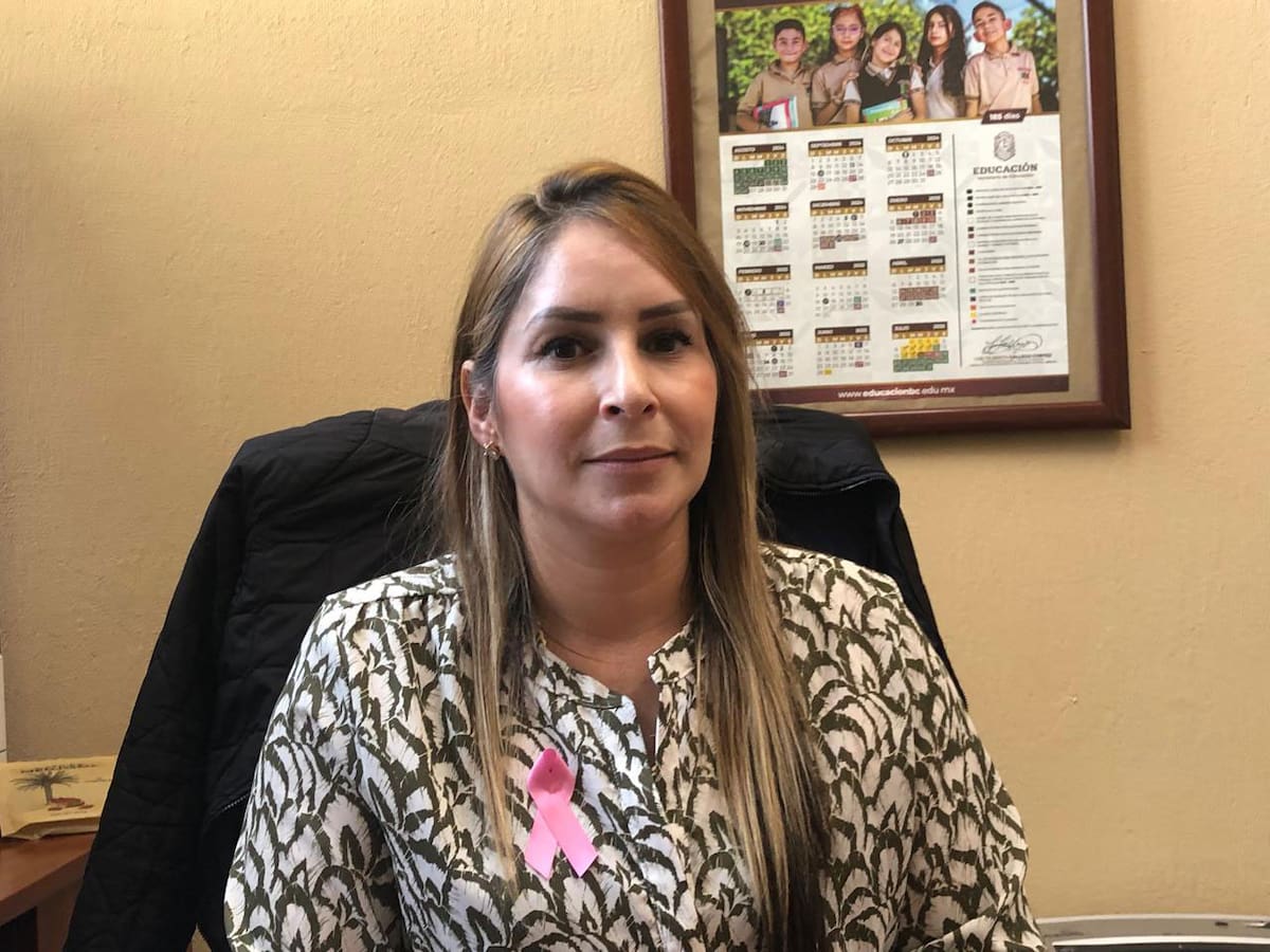 Jessica Zavala Sámano, delegada de la Secretaría de Educación en Rosarito.