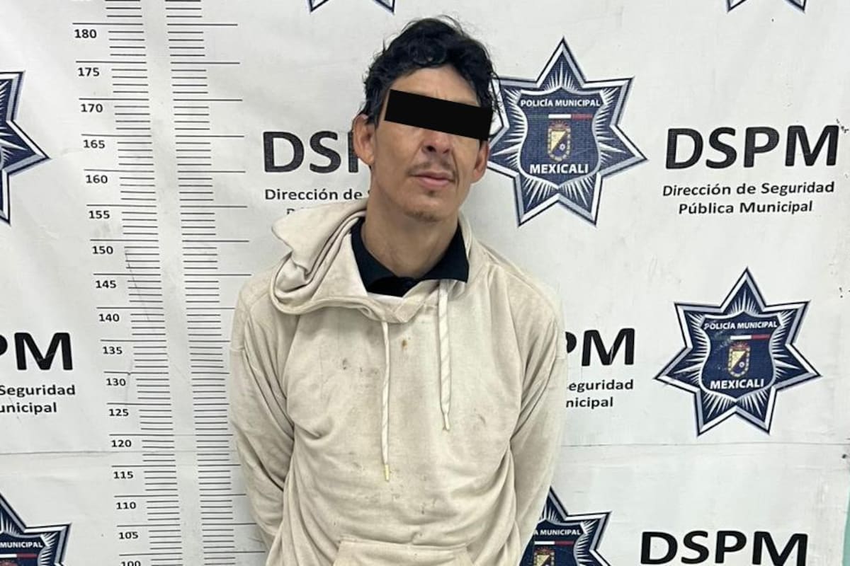 Detienen a sujeto con dos órdenes de aprehensión por violencia familiar y arma blanca