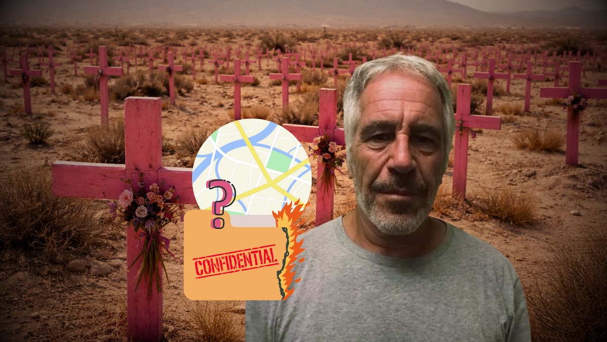 ¿Qué relación tiene Jeffrey Epstein con las muertas de Juárez? usuarios en redes sociales desatan fuertes teorías. Foto: AP, Canvas, X de Luis Chaparro @LuisKuryaki