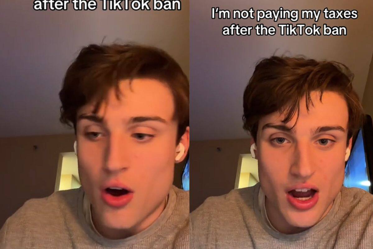 Hombre asegura que si Estados Unidos prohíbe TikTok dejará de pagar impuestos