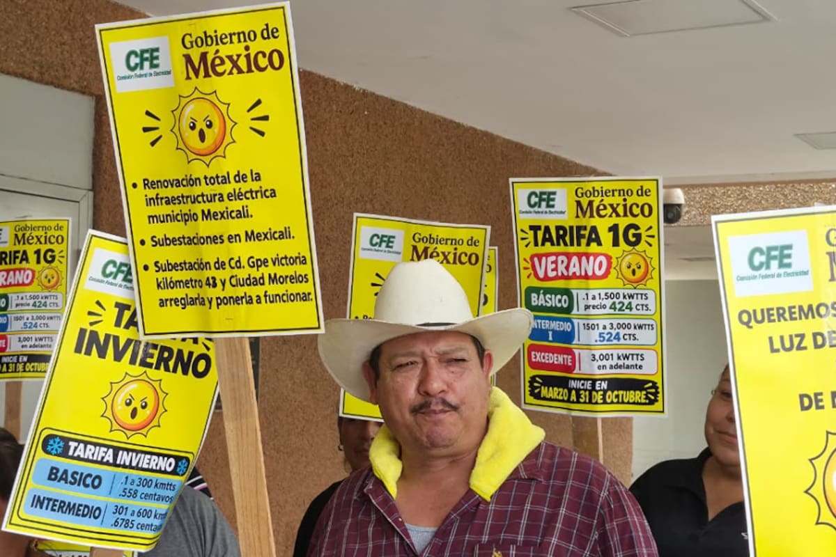 Habitantes del kilómetro 43 exigen ante el Congreso de BC nueva tarifa eléctrica y atención a la infraestructura