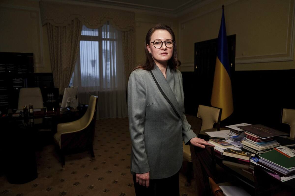 Yuliia Svyrydenko, ministra de Economía ucraniana. | Crédito: AP