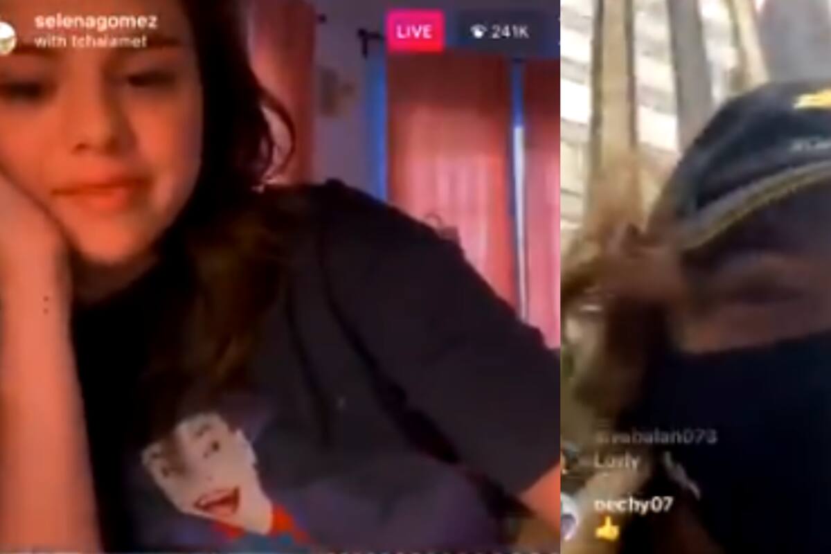 Selena Gomez y Timothee Chalamet invitan a sus seguidores a votar mediante un live en Instagram