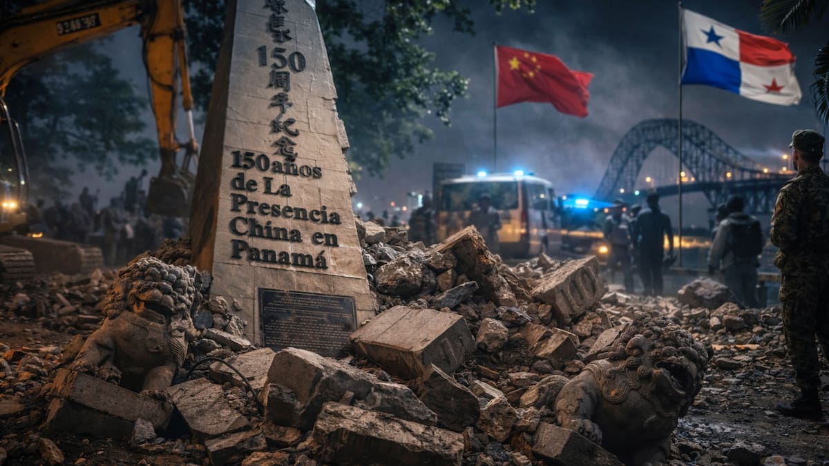 China condena la demolición de un monumento en Panamá, el gobierno promete reconstruirlo y abre una investigación, mientras crecen las tensiones por la presión de EEUU para frenar la influencia de Pekín en la región